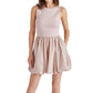 Steve Madden - Palermo Mixed Media Bubble Hem Sleeveless Dress