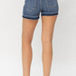 Judy Blue - Mid Rise Release Hem Shorts