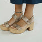 Chocolat Blu - Women's Grettel Embossed Snake Sandal