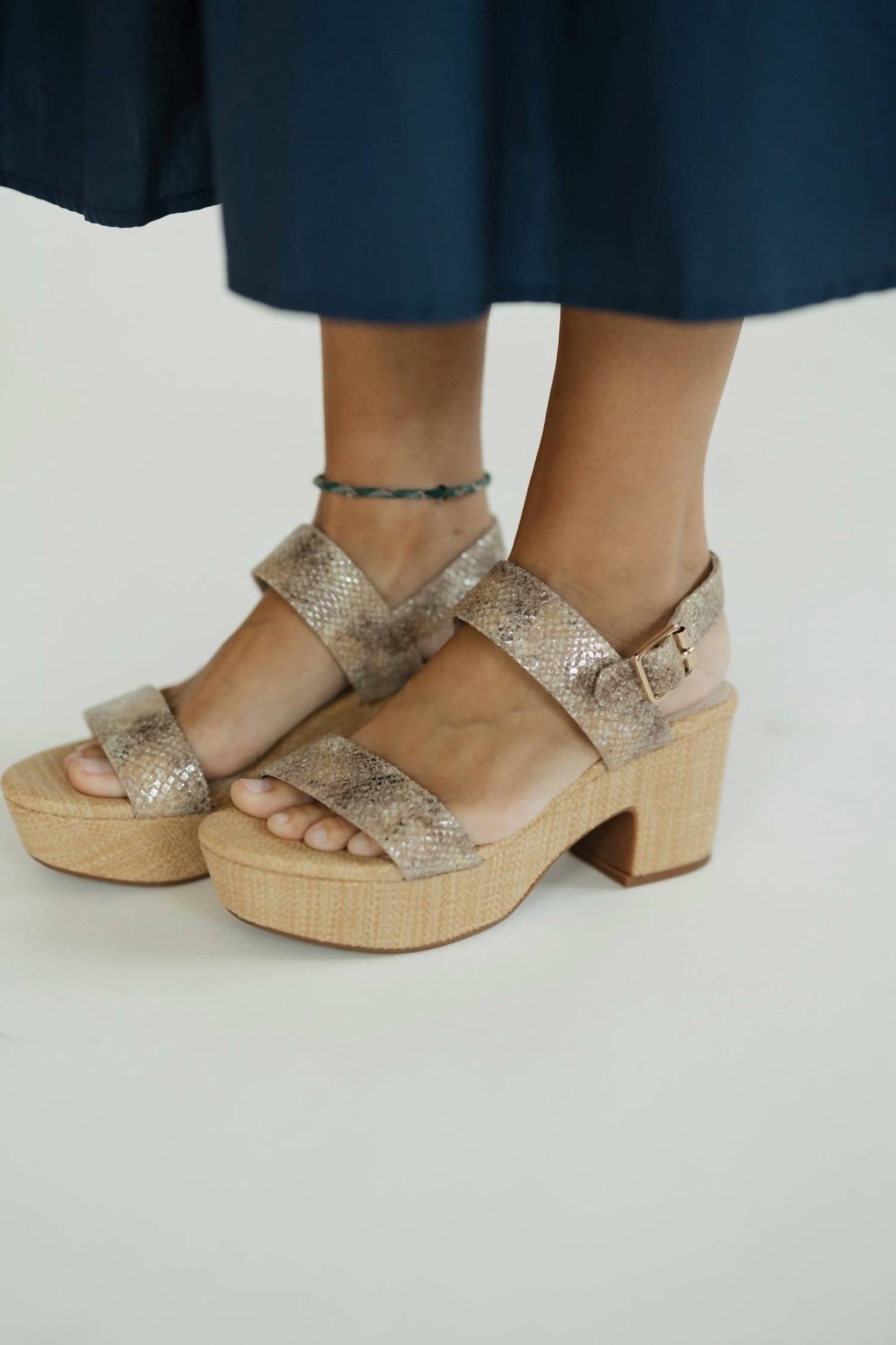 Chocolat Blu - Women's Grettel Embossed Snake Sandal