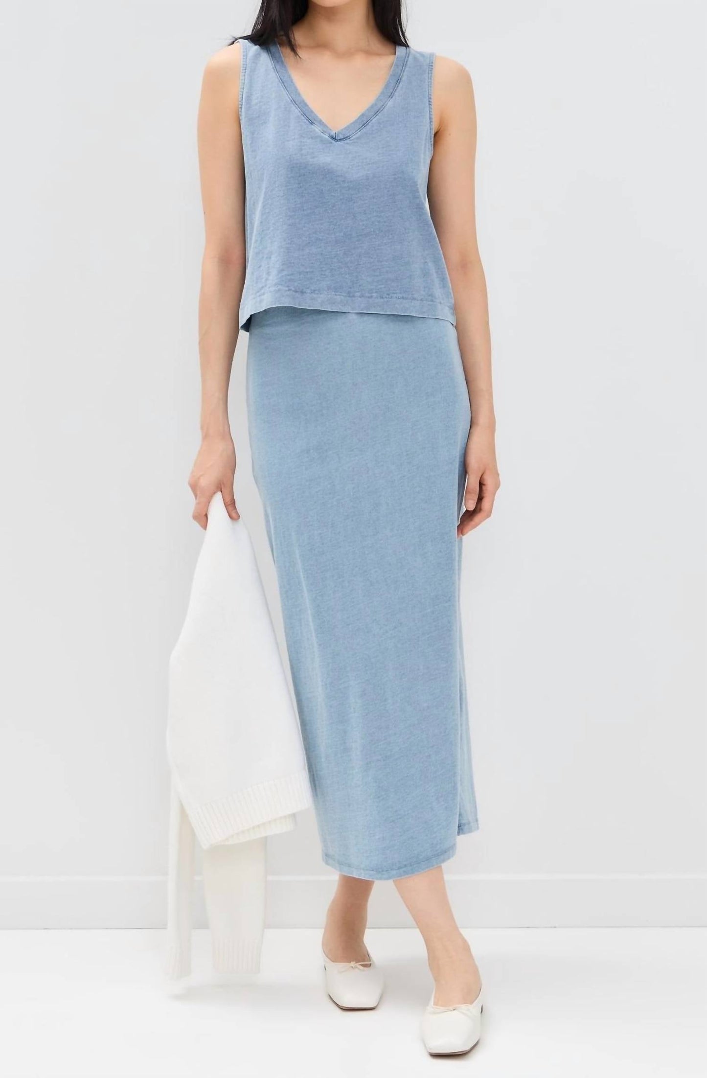 Z Supply - Gail Jersey Denim Midi Skirt