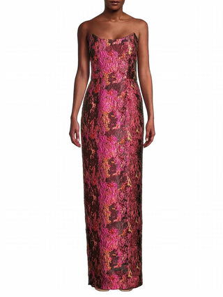 Black Halo - Lumina Jacquard Strapless Maxi Gown