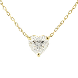 Allyanna Gifts - Women's Moissanite Heart Solitaire Necklace