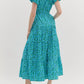 Entro - Floral puff sleeves Maxi Dress