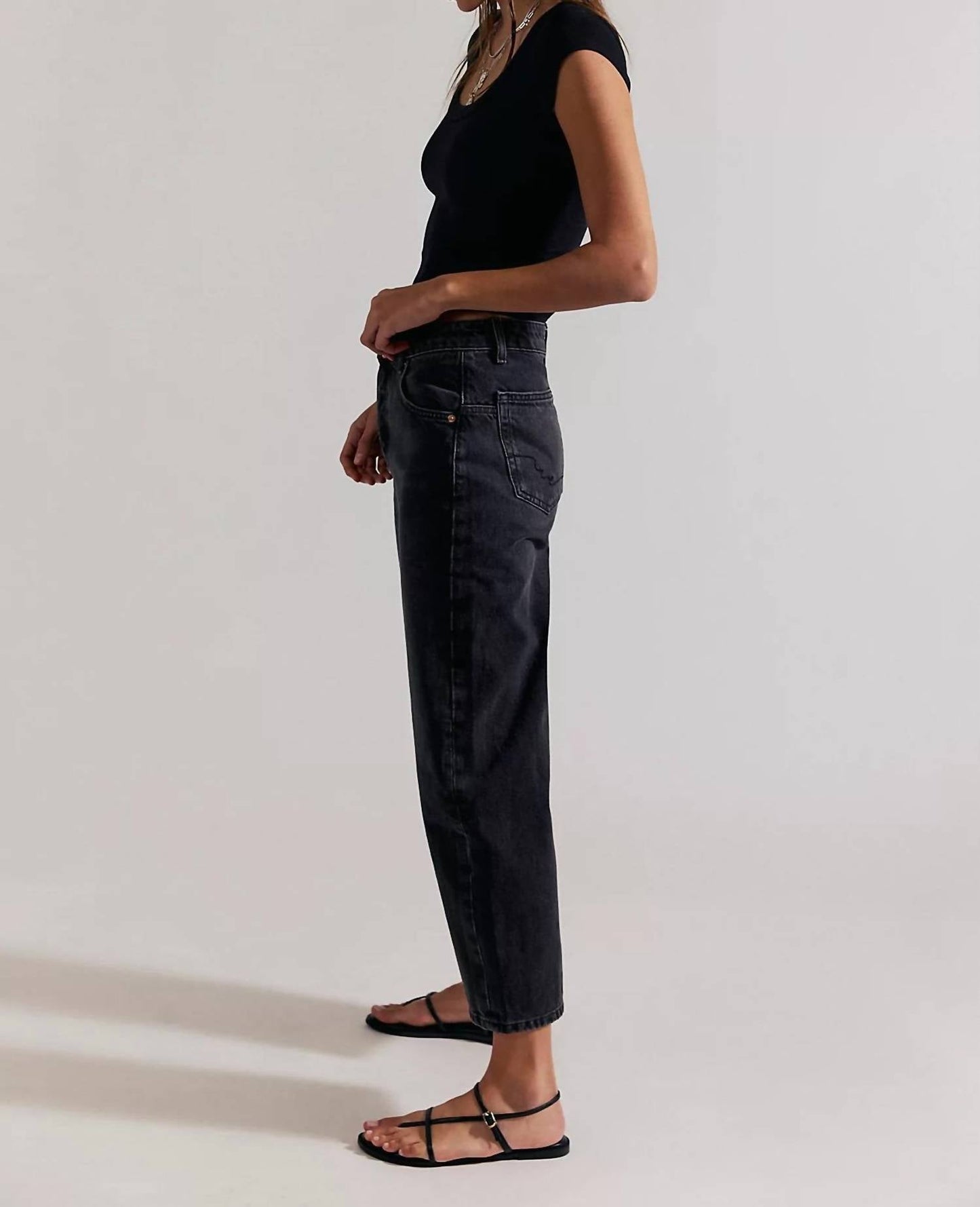Free People - Deep Trance Dropped Boyfriend Jeans