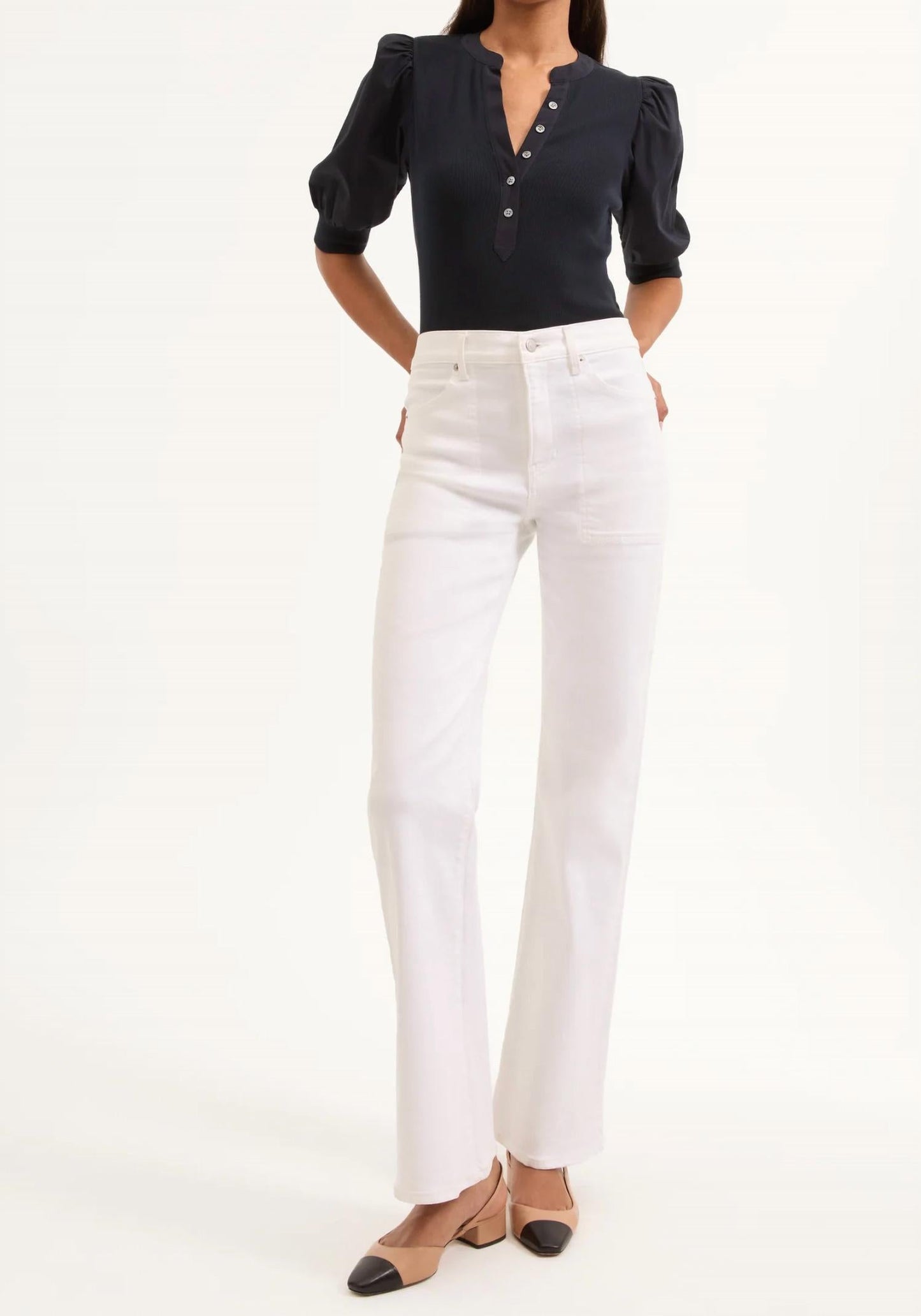 Veronica Beard - Crosbie Wide Leg With Patch Pocket