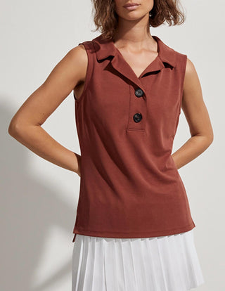 Varley - Caine Sleeveless Polo Top