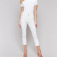Charlie B - Side Tab Slim Cropped Pants