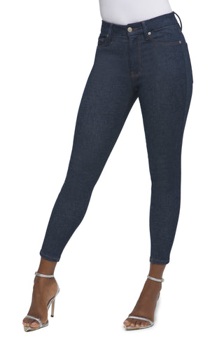 Good American Always Fits Ankle Skinny Jeans in Deep Blue 004 at Nordstrom, Size 6-12
