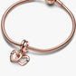 Pandora - Linked Sister Hearts Split Dangle Charm
