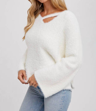 Bluivy - Callie Strappy Front Fuzzy Sweater