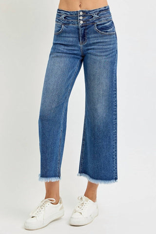 Risen - High Rise Crop Jeans