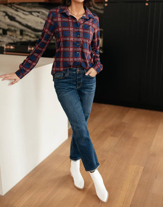 Ninexis - Grid Girl Button Down Shirt