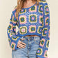 Trendsi - Adora Multicolor Crochet Crop Top