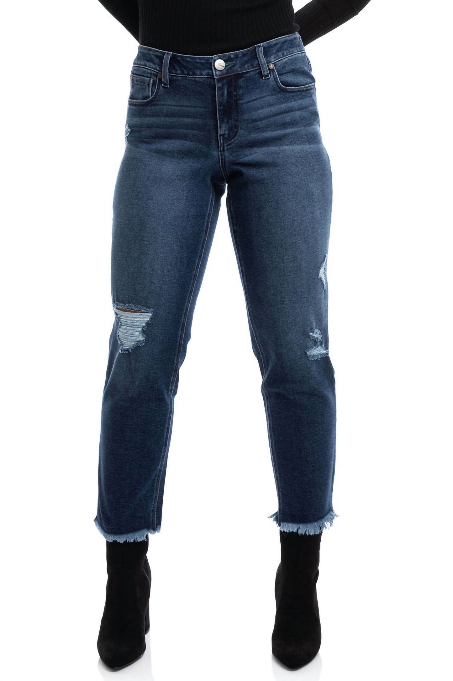1822 Denim - Eco Mid-rise Slim Girlfriend Jeans