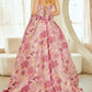 Amelia Couture - Strapless Flower Bow Detail Prom Gown