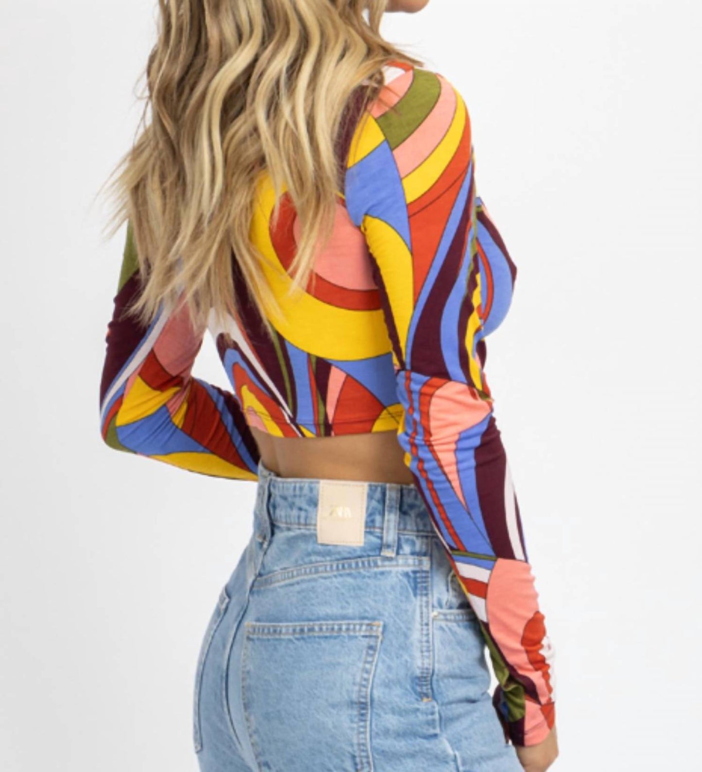 Win Win Apparel - COLLARED CROP TOP