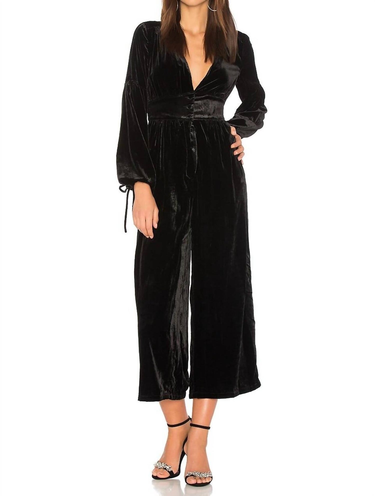 Free People - True Lovin Velvet One Piece Jumpsuit