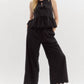 Entro - Scallop Hem Wide Leg Pant