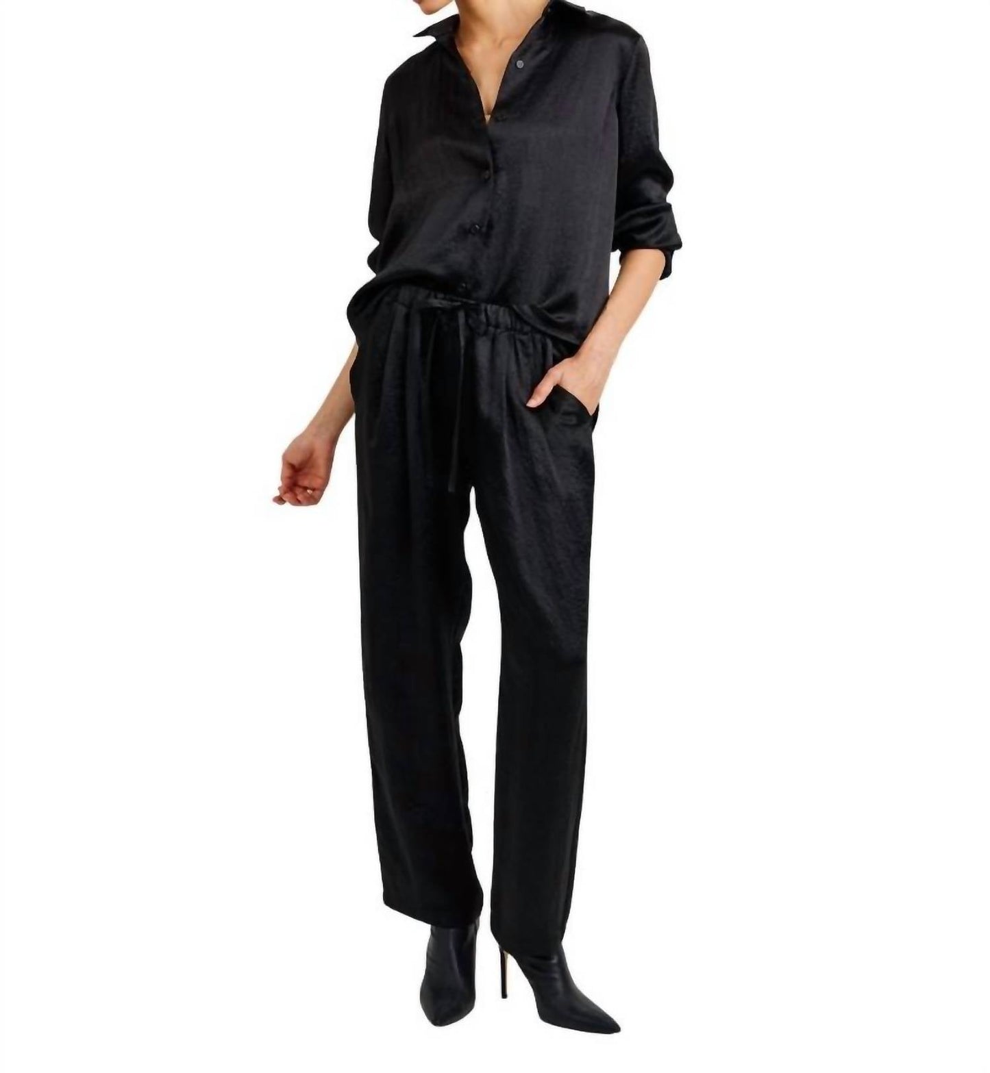 Bella Dahl - Textured Silky Trouser Pants