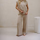 By Together - Gauze Button Down Collar Neck Sleeveless Top