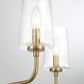 Dazzle Five Lights Chandelier With Clear Seeded Glass - Satin Brass