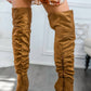 Surelymine - Women's Unmatchable Pointy Slouchy Knee And Thigh High Boots