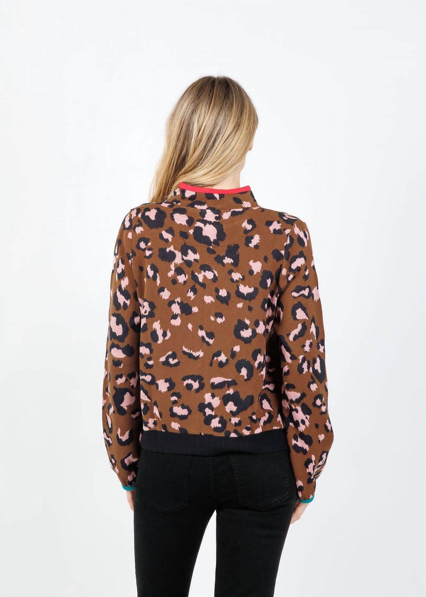 Aldo Martins - Olimpo Leopard Zip Sweater