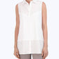 Foxcroft - Sasha Knit-Woven Sleeveless Layering Tunic