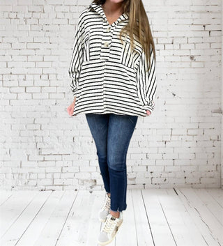 Bucketlist - Women's Collared Button Pocket Top