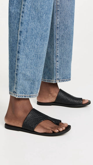 St. Agni - Woven Abstract Slide Sandal