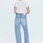 Pistola - Lexi Mid Rise Bowed Straight Jeans