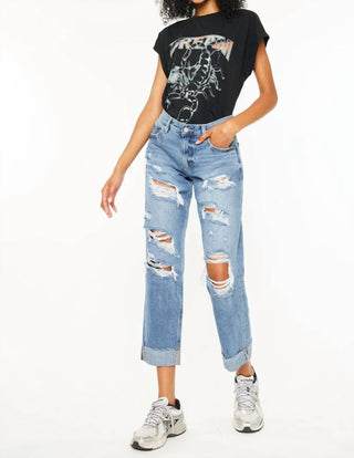 Kancan - Delta Mid Rise Boyfriend Jeans