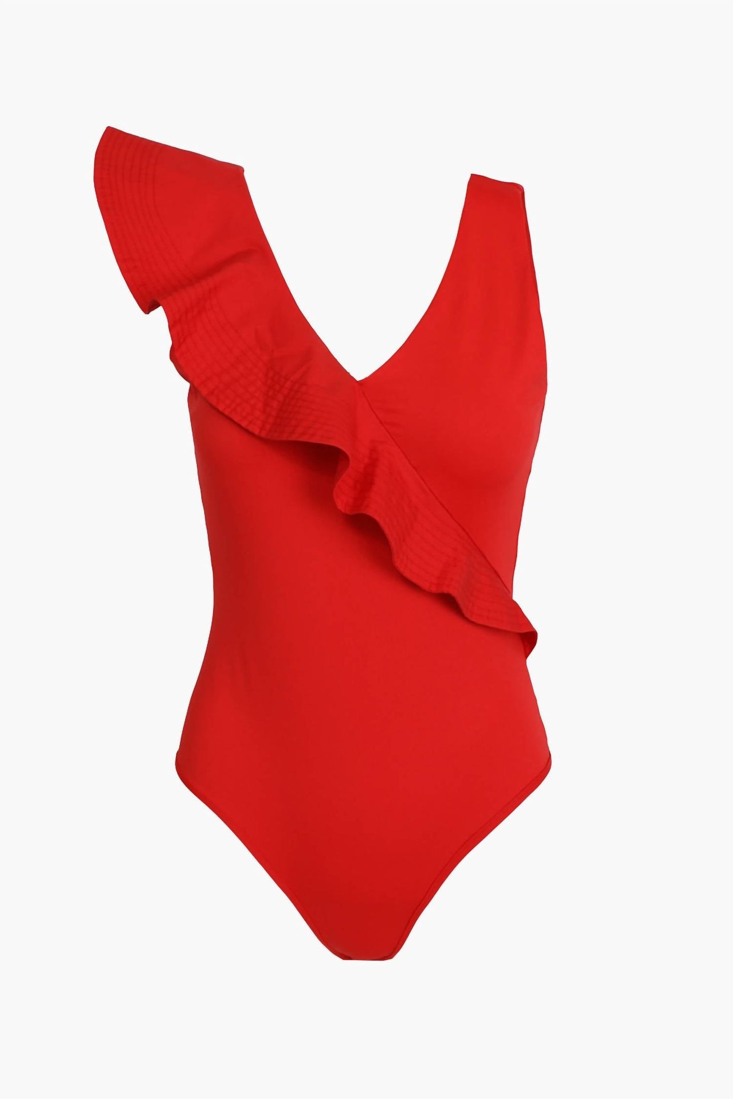 Adelyn Rae - Palmas Asymmetrical Ruffle Bodysuit