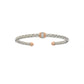 Cubic Zirconia Bangle Bracelet Sterling Silver
