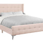 Queen Size Bed Upholstered - Pink