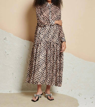 Ghospell - Cecilia Printed Midi Dress