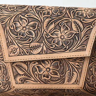 American Darling - Women's Floral Hand-tooled Leather Small Crossbody Bag