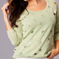 Angel Apparel - Cutwork Scoop Top