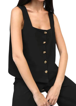 An'Ge - Kuba Square Neck Top