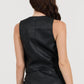 Vintage Havana - Leather Vest And Skirt Set