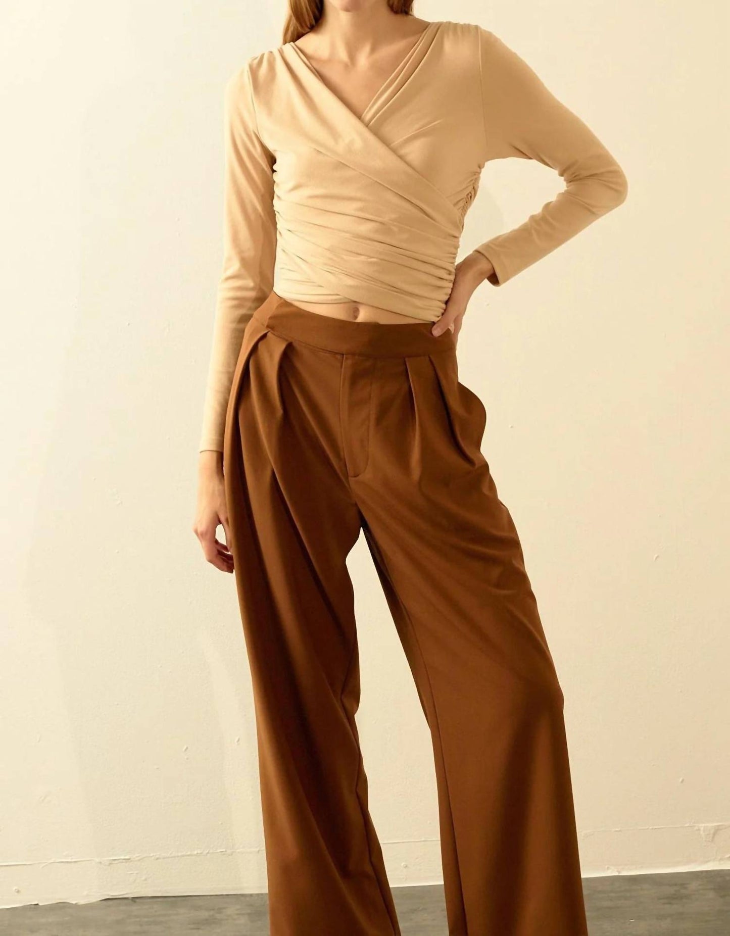 Endless Rose - Shirring Fitted Top