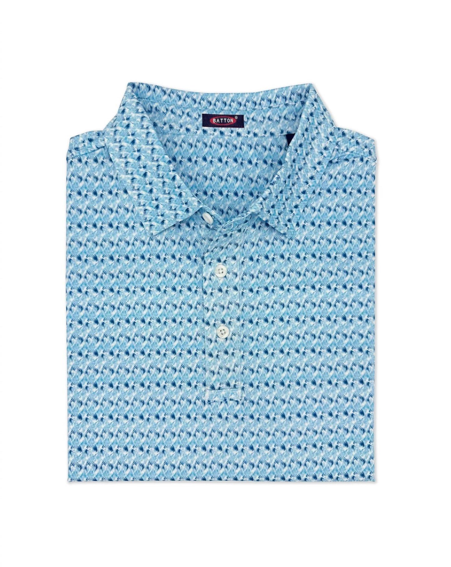 Batton - Men's Lawrence Print Performance Polo
