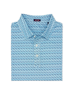 Batton - Men's Lawrence Print Performance Polo