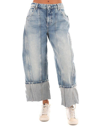 Free People - Olsen Cuffed Barrel Jeans