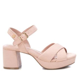 Xti - Women's Suede Heeled Platform Sandals