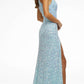 Ashleylauren - Sequin Halter Gown