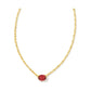 Kendra Scott - Cailin Gold Burgundy Crystal Necklace