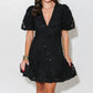 2.7 August Apparel - Sequin Lace Mini Dress