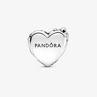 Pandora - Flower & Bow Heart Charm